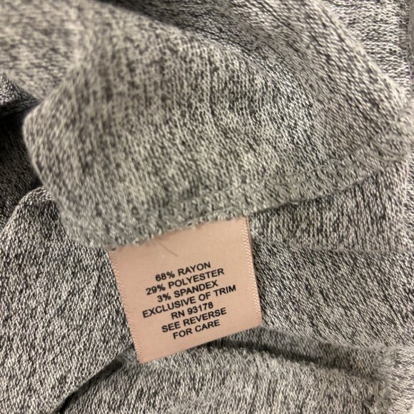 Philosophy Heather Gray Knit above knee Dress with Buttons xs - Picture 6 of 6